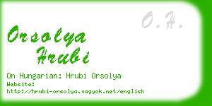 orsolya hrubi business card